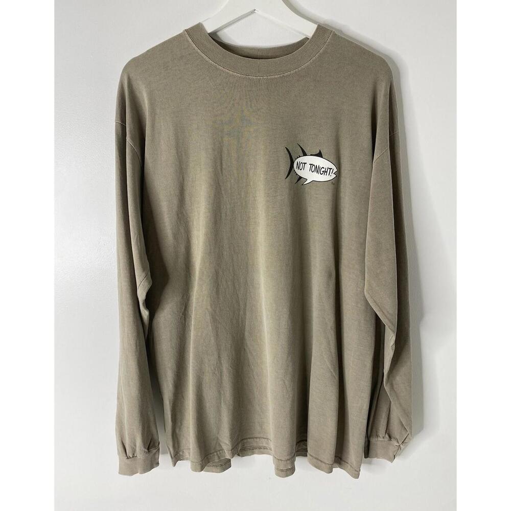 Comfort Colors Not Tonight I’m Fishing Long Sleeve Men’s T-shirt L